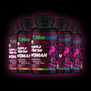 5 Potes Purple Horse Woman de Maca Paruana e Tribulus Terrestris 300 caps